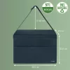 Leitz Fabric Compact Hot Desking Work Bag su dangčiu, laikymo krepšys, pilkas, stačiakampis, audinys, vienspalvis, suaugusiems