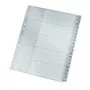 Leitz 12600000 abėcėlinis skirtukas Kartonas Pilka
