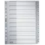 Leitz 12800000 skiriamasis skirtukas Skaitmeninis skiriamasis skirtukas Kartonas Pilka