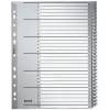 Leitz 12810000 skirtukas Skaitmeninis skirtukas Kartonas Pilka