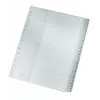 Leitz 12810000 skirtukas Skaitmeninis skirtukas Kartonas Pilka