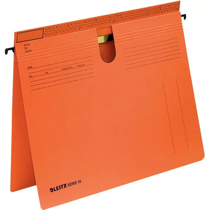 Leitz SERIE 18 pakabinamas aplankas kartoninis A4 oranžinis
