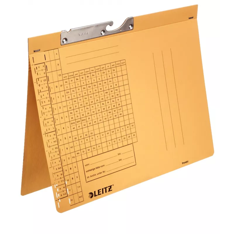 Leitz 20940015 pakabinamas aplankas Kartonas A4 Geltona