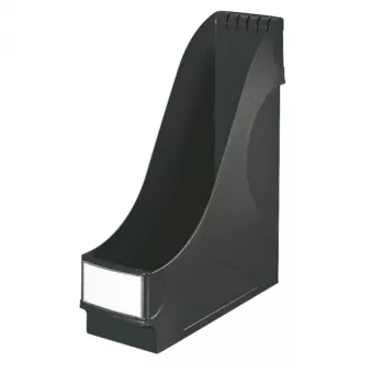 LEITZ stovimas dokumentų dėklas itin platus, A4, polistirenas, juodas, talpa 92 mm (2425-00-95)