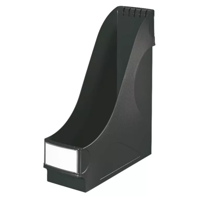 LEITZ stovimas dokumentų dėklas itin platus, A4, polistirenas, juodas, talpa 92 mm (2425-00-95)