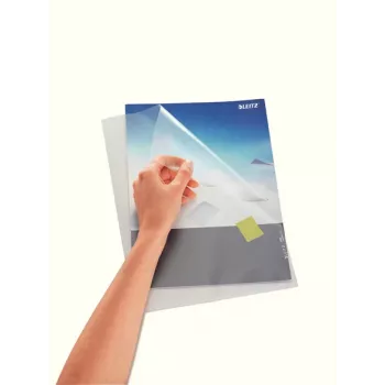 LEITZ Punched Pockets Standard, A4, PP, grūdėti, 0,13 mm, atviri viršuje ir šone, apsaugantys dokumentus (4000-00-03)