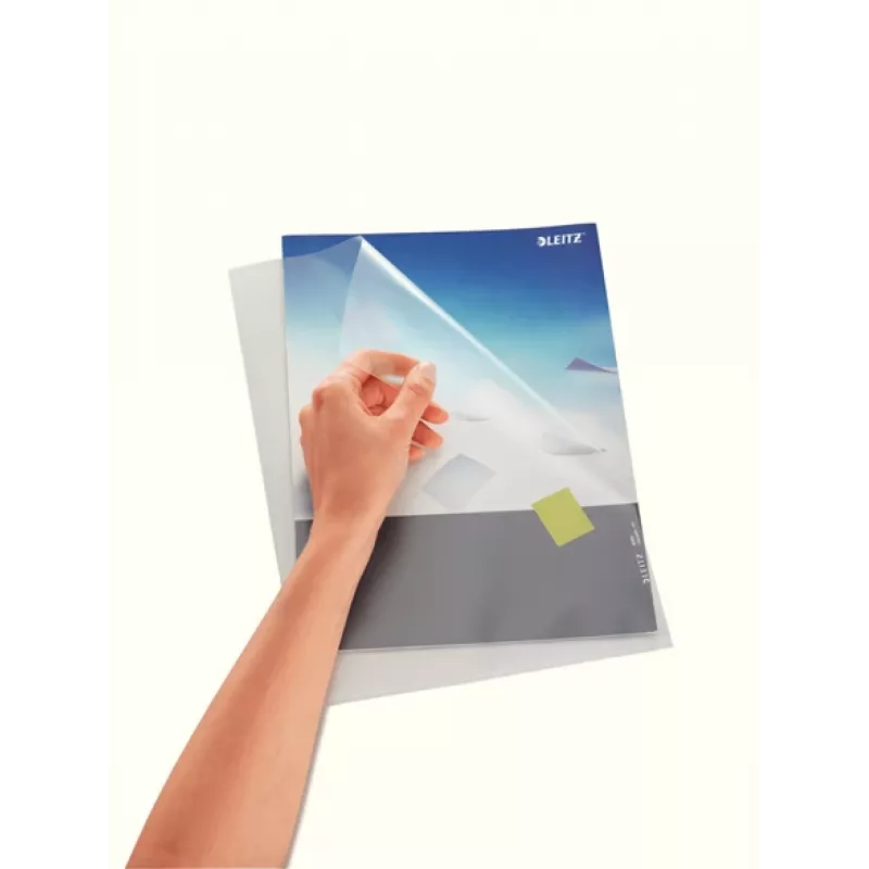 LEITZ Punched Pockets Standard, A4, PP, grūdėti, 0,13 mm, atviri viršuje ir šone, apsaugantys dokumentus (4000-00-03)