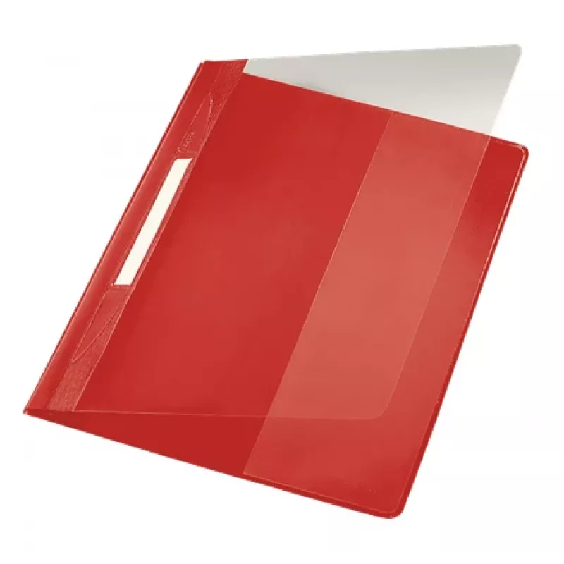 Leitz 41940025 ataskaitų viršelis PVC Raudonas, permatomas