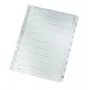 Leitz 43240000 rodyklių kortelė Skaitmeninė rodyklių kortelė Kartonas, Plastikas Pilka