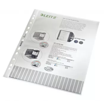 Leitz aukštos kokybės kišenė, 210 x 297 mm (A4), permatoma, polipropilenas (PP), stačias, viršus, 230 mm