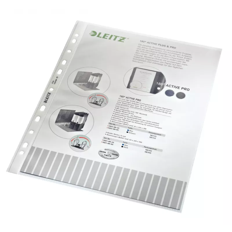 Leitz aukštos kokybės kišenė, 210 x 297 mm (A4), permatoma, polipropilenas (PP), stačias, viršus, 230 mm