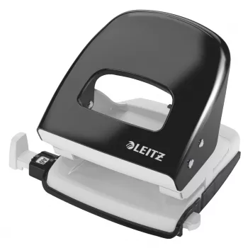Leitz NeXXt perforatorius 5008, 2 skylių 30 lapų, 30 lapų, Juoda, Balta, Metalinis, 3 mm, A6, 107 mm
