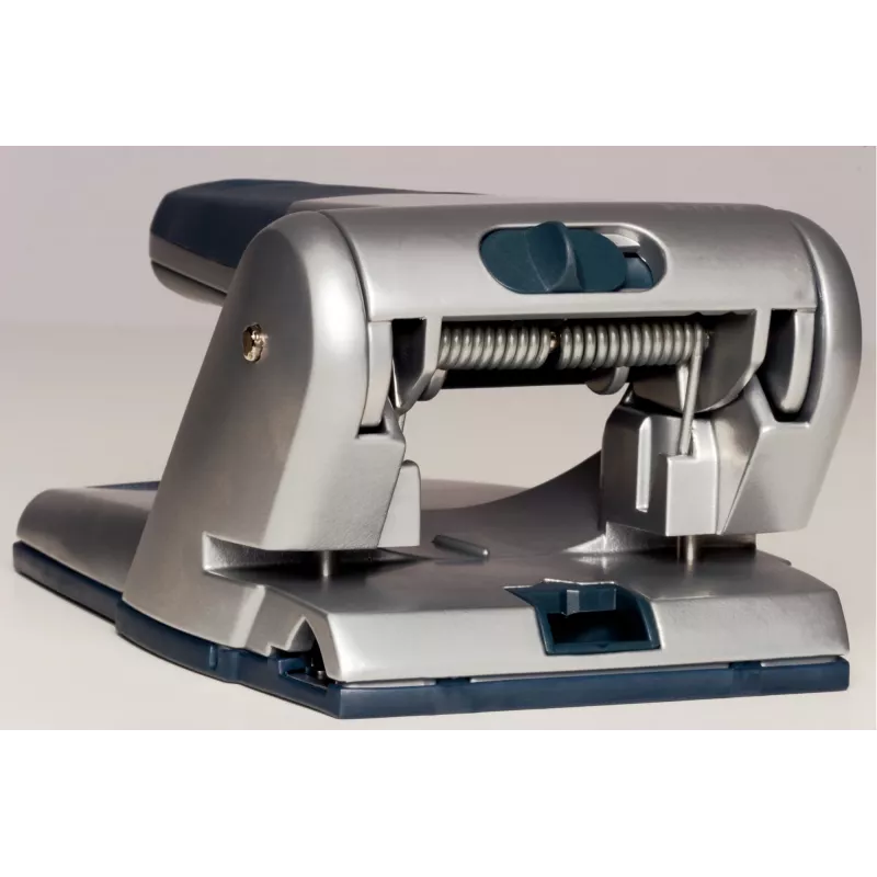 Leitz Heavy Duty Hole Punch, 65 lapai, juoda, pilka, 8 cm, 5,5 mm, A4, 130 mm