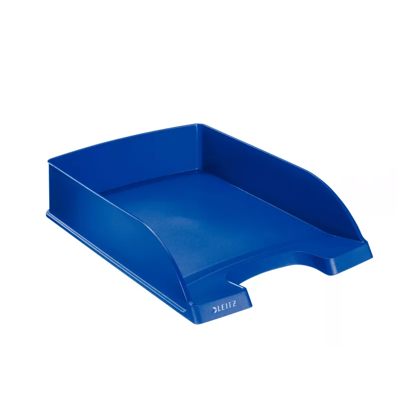 Leitz Plus laiškų dėklas, standartinis, polistirenas, mėlynas, 255 mm, 357 mm, 70 mm, 280 g