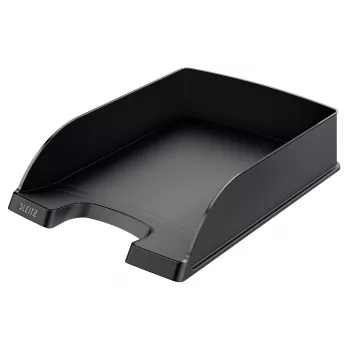 Leitz Plus standartinis laiškų dėklas, polistirenas, juodas, 255 mm, 357 mm, 70 mm, 280 g