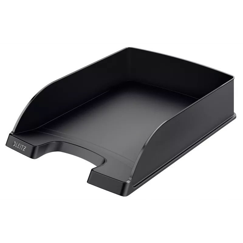 Leitz Plus standartinis laiškų dėklas, polistirenas, juodas, 255 mm, 357 mm, 70 mm, 280 g