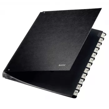 Leitz stalo tvarkyklė 1-12 A4, juoda, kartoninė, A4, 270 mm, 345 mm, 650 g