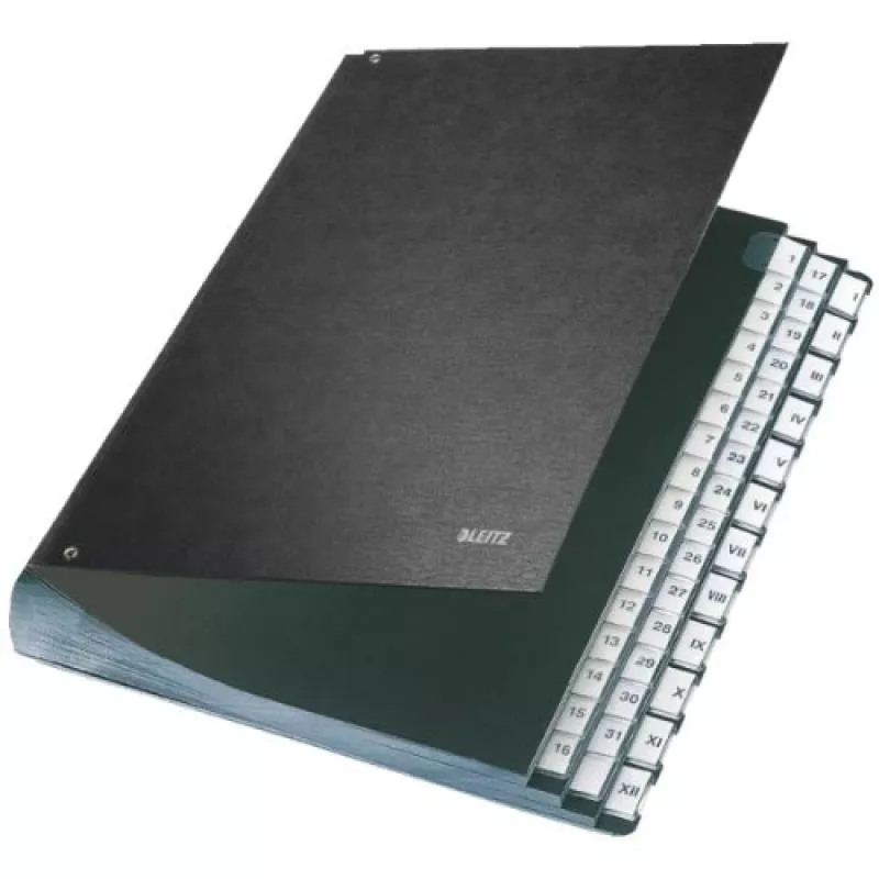 Leitz 58440095 skiriamųjų lapų knyga, juoda