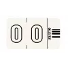 Leitz Orgacolor self-adhesive label Rounded rectangle Pilka
