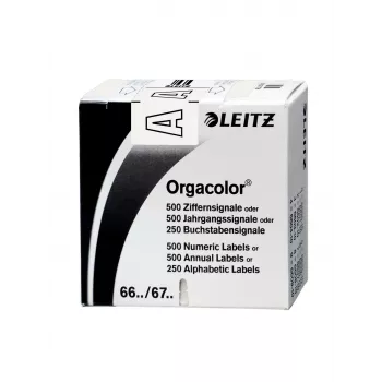 Leitz Orgacolor lipnios etiketės Užapvalintas stačiakampis Balta