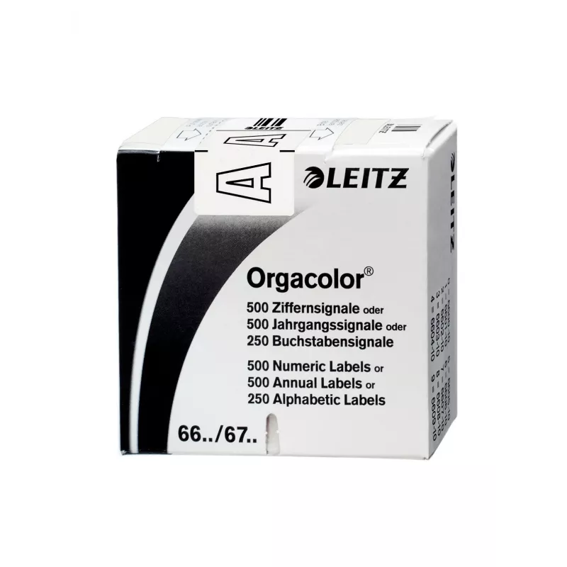 Leitz Orgacolor lipnios etiketės Užapvalintas stačiakampis Balta