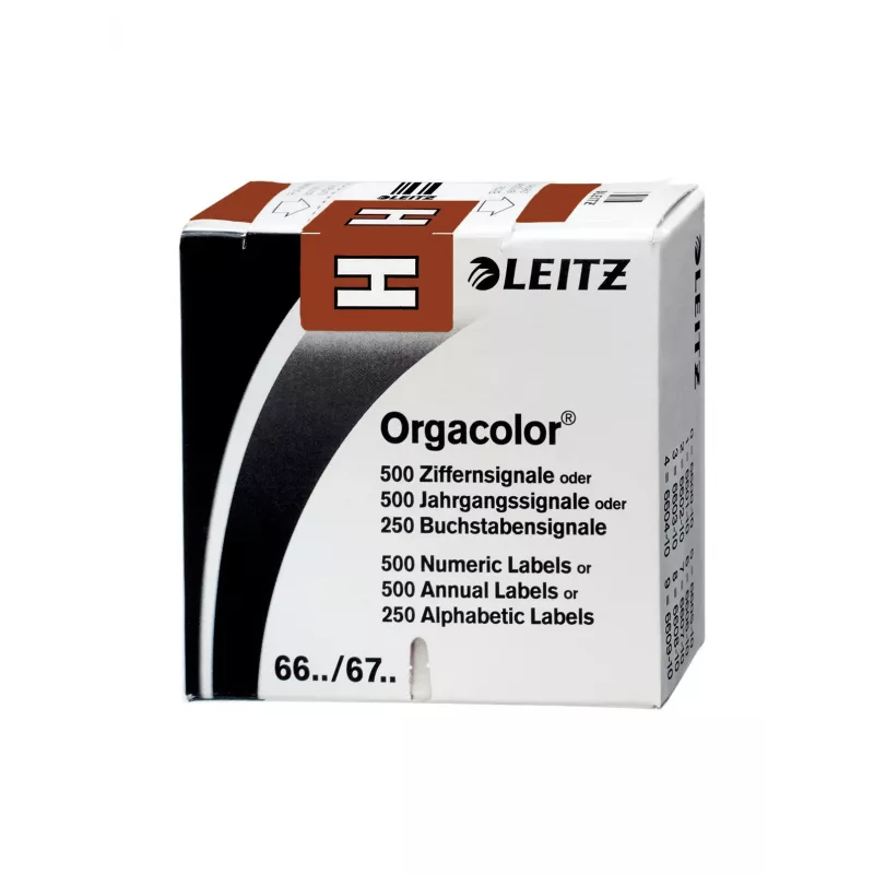 Leitz Orgacolor lipnus lipdukas Suapvalintas stačiakampis Ruda