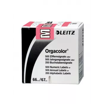 Leitz 66221000 lipnios etiketės Suapvalintas stačiakampis Rožinė