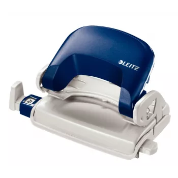 Leitz Hole Punch 5058 NeXXt, 2 skylučių, 10 lapų, mėlynas, plastikinis, 8 cm, 5,5 mm, A5
