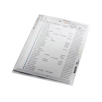 Leitz kokybiškas aplankas A5, 30 % prieš vartojimą perdirbto plastiko, 150 x 210 mm (A5), polipropilenas (PP), permatomas, stačias, 160 mm, 220 mm