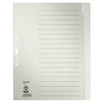 Leitz 12200085 skirtukas Tuščias skirtukas Popierius Pilka