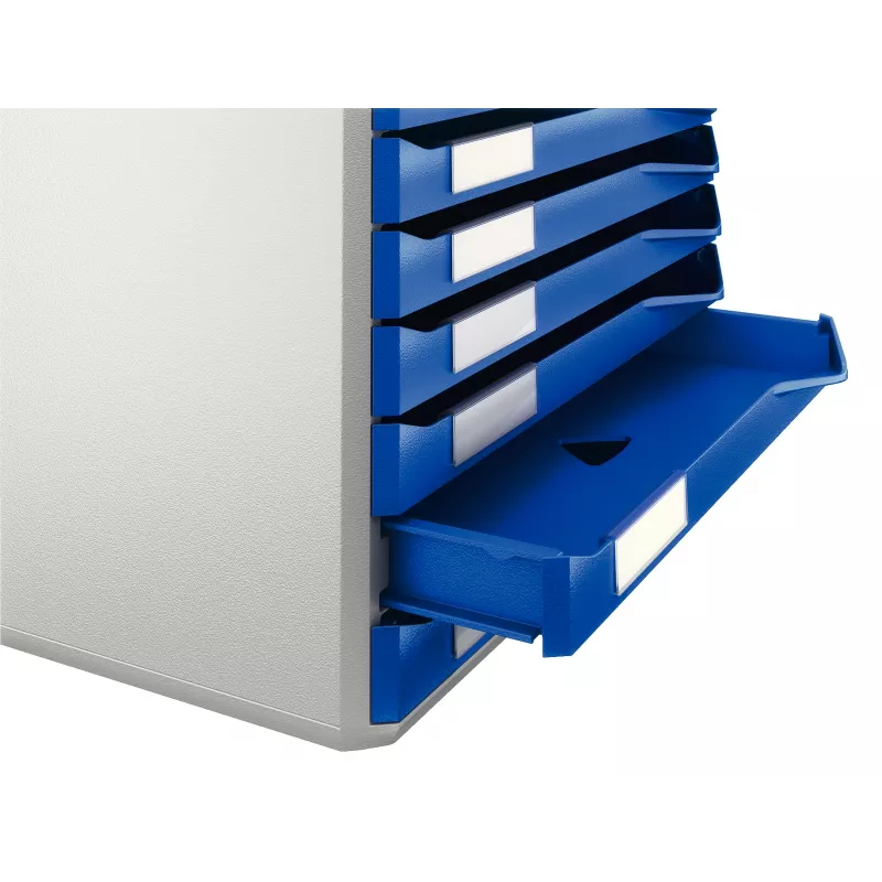 Leitz Form Set, 10 stalčių, plastikinis, mėlynas, pilkas, 285 mm, 355 mm, 290 mm