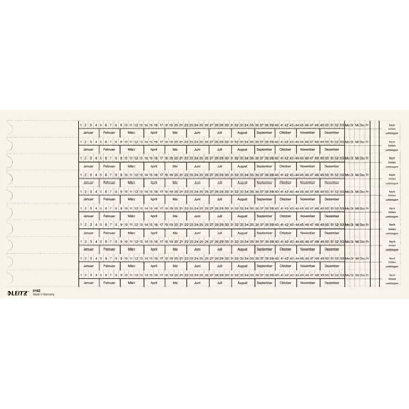 Leitz 61620001 registro popierius 1 vnt. 190 g/m² 162 mm