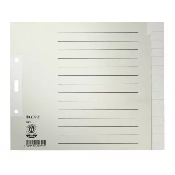Leitz 12240085 skirtukų rodyklė Tuščia rodyklė Popierius Pilka