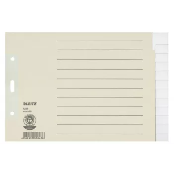 Leitz 12260085 skirtuko rodyklė Tuščia skirtuko rodyklė Popierius Pilka