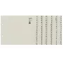 Leitz 13240085 abėcėlinis skirtukas Popierius Pilka