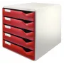 Leitz 52800028 dokumentų laikymo dėžutė, polistireno, bordo, pilka