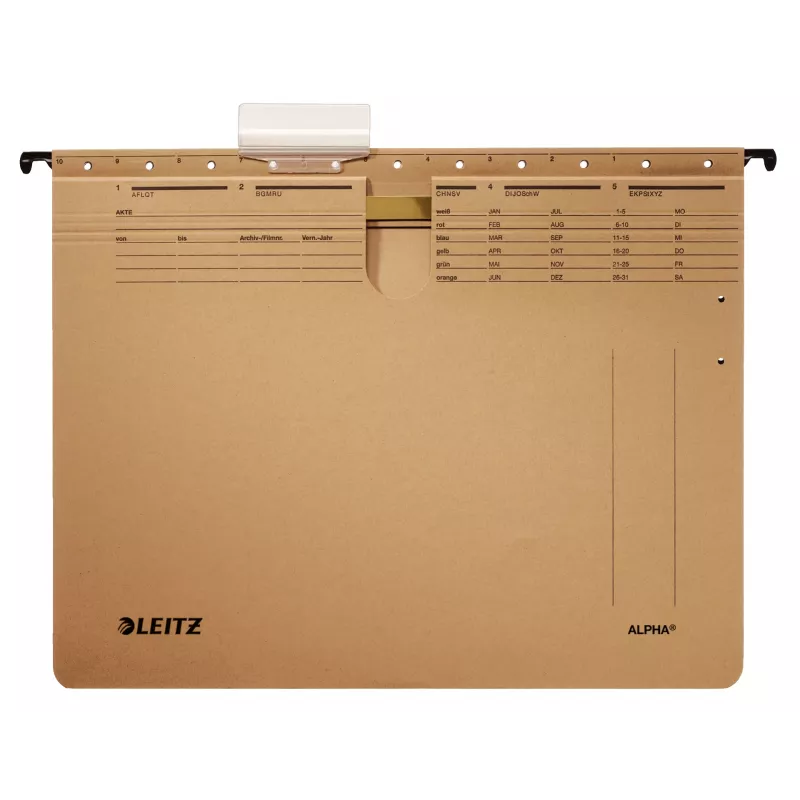 Leitz Alpha pakabinamas segtuvas Kartonas, Metalas A4 Ruda