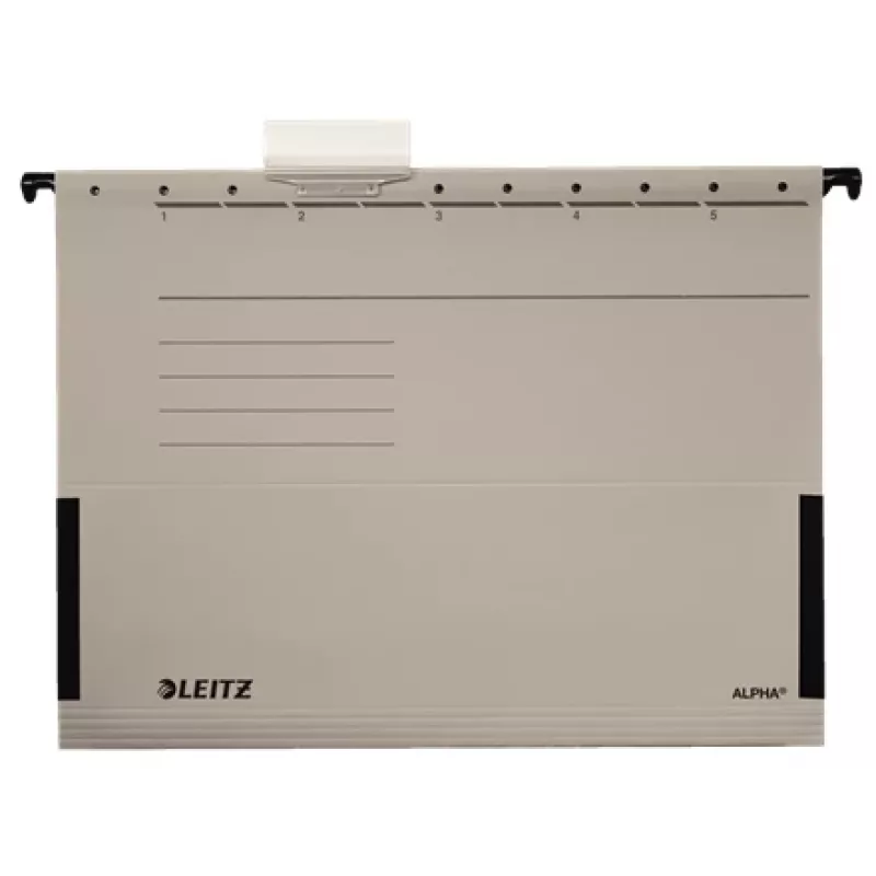 Leitz 19863085 pakabinamas aplankas Kartonas A4 Pilka