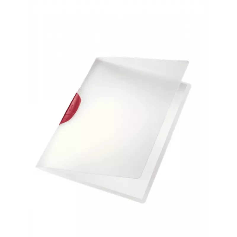 Leitz Clip file ColorClip A4, raudona, permatoma, polipropilenas (PP), 30 lapų, A4, 221 mm, 310 mm
