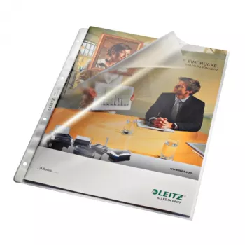 Leitz Premium Pocket A4 Opened Top and Left, 30% pre-consumer recycled plastic