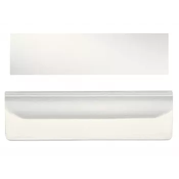Leitz etikečių laikiklis, užsegamas, su etikete, skirtas Plus laiškų dėklams, plastikinis, permatomas, 55 mm, 15 mm, 20 g, 1 vnt.