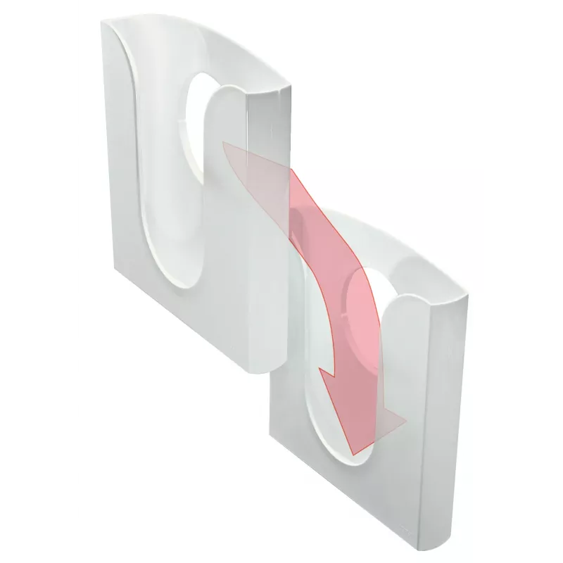 Leitz literatūros stovo dėklai Presenter, plastikinis, skaidrus, A4, 255 mm, 45 mm, 280 mm
