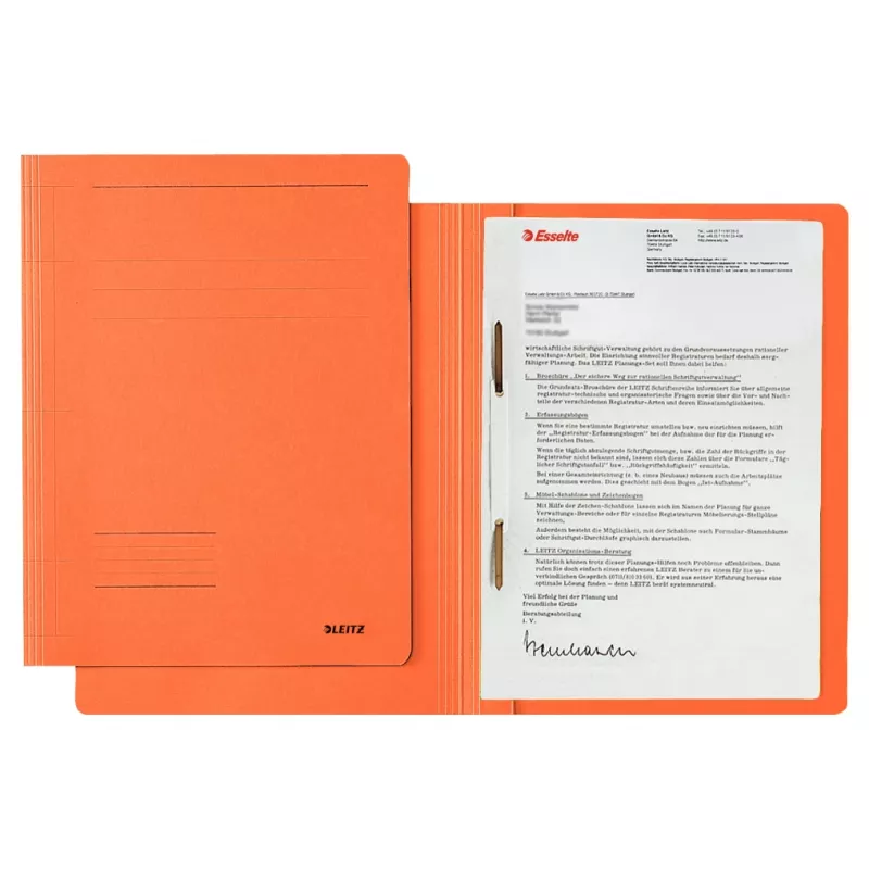 Leitz 30030045 aplankas Kartonas, Plastikas Oranžinė A4