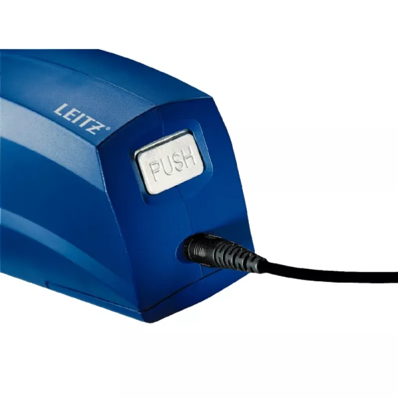 Leitz elektrinis segiklis 5533 NeXXt Flat Clinch 20 lapams, 20 lapų, 200 segių, 2 cm, plastikinis, mėlynas, 1 kg