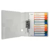 LEITZ Plastikinis rodyklė, Skaičiai, A4 Itin Platus, 1-10, tinkamas rašymui kompiuteriu, permatomas su spalvotomis kortelėmis, PP, 10 dalių (1293-00-00)