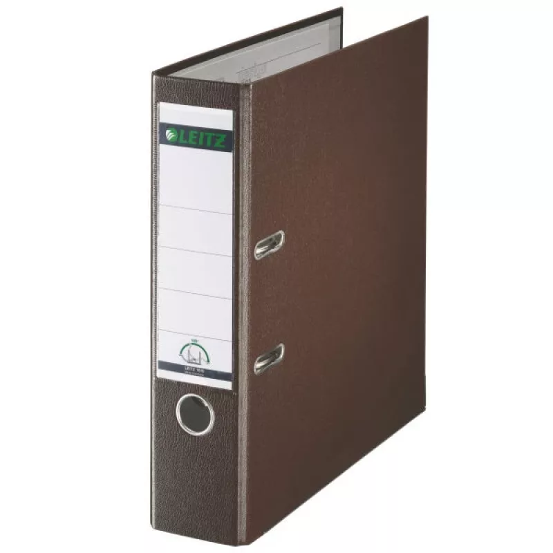 Leitz Plastic Lever Arch File A4 80mm 180° segtuvas rudas