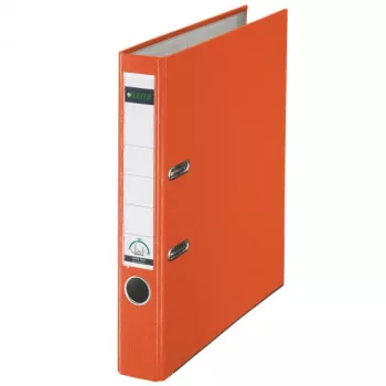 Leitz 180° svirties segtuvo plastikinė dėžė, A4, polietilenas, oranžinė, 350 lapų, 5 cm, 285 mm