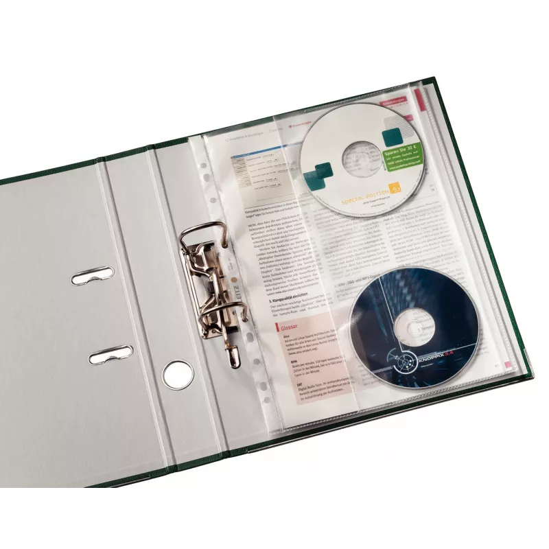 Leitz Premium CD kišenė A4, 30 % vartotojų atliekų perdirbto plastiko