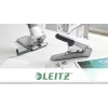Leitz Heavy Duty Flat Clinch segiklis, 60 lapų, Pilka, Šviesiai pilka, Standartinis užlenkimas, 25/10, 6 cm, 110 sąsagėlių