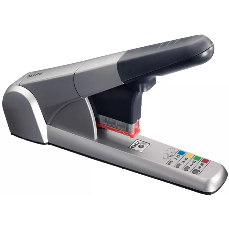 Leitz Heavy Duty segiklis, 80 lapų, sidabrinis, Leitz 5591, 5592, 5593, 5594, Metalas, Plastikas, 4.3 cm, 1 kg
